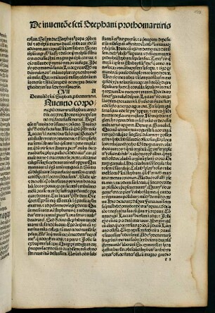 CVII. De inventione sancti Stephani prothomartiris- CX. De santo Donato