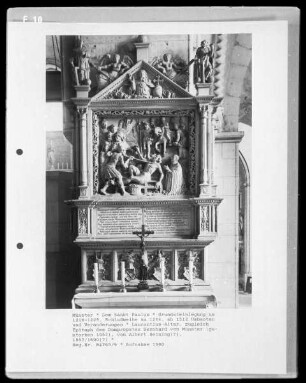 Laurentius-Altar und Epitaph des Domprobstes Bernhard von Münster (gestorben 1557)