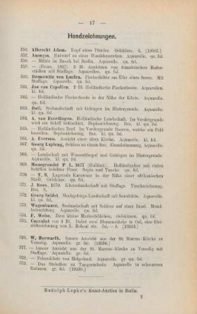 Handzeichnungen