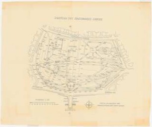 Stadtpark, Erfurt: Lageplan des Stadtparks Erfurt 1:500