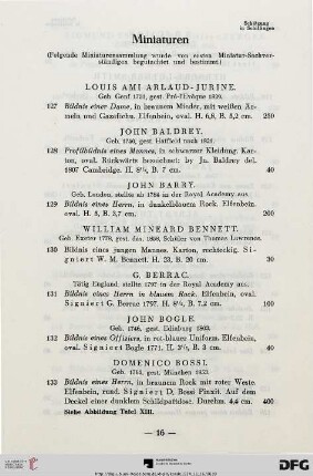 Miniaturen (Nr. 127-222)