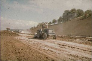 Erdlos 2, Bauwerk 31/194 Erlenbach, Stabilisieren und Absiegeln des Feinplanums