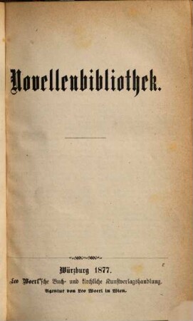 Novellenbibliothek, 3. 1877