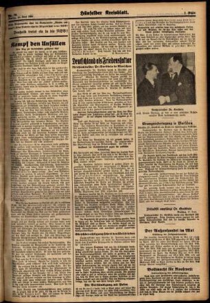 Zweite Ausgabe vom Freitag, den 15. Juni 1934.