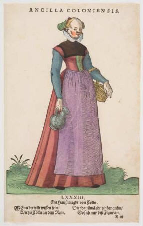 Tracht einer Magd aus Köln