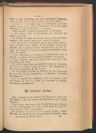 El coronel Arias