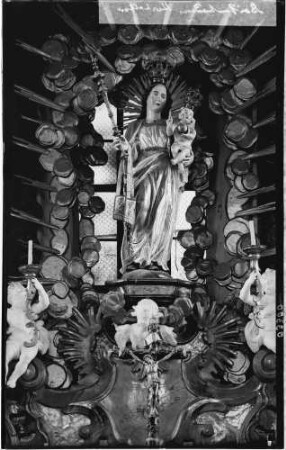 Baitenhausen Wallfahrtskapelle Sankt Maria zum Berg Karmel Hochaltar Gnadenbild Stehende Muttergottes (um 1500)