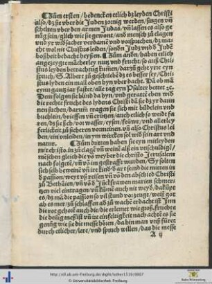 Sermon uon der Betrachtung des heyligen leidens Christi