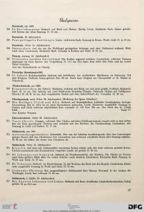 Skulpturen (Nr. 264-277)