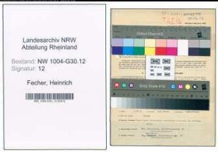 Entnazifizierung Heinrich Fecher , geb. 07.09.1907 (Schiffsinspektor)