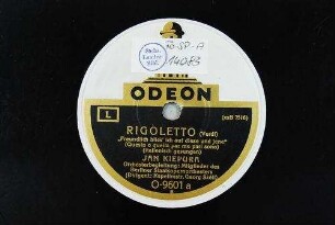 Rigoletto : "Freundlich blick' ich auf diese und jene" (Questa o quella par me pari sono) / (Verdi)
