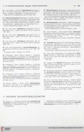 II. Tagungen. Gelehrte Gesellschaften