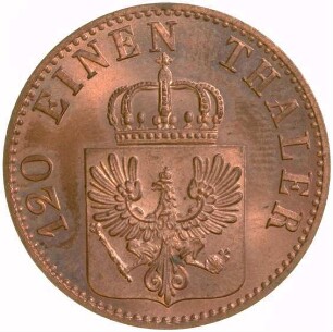 Münze, 3 Pfennig, 1853