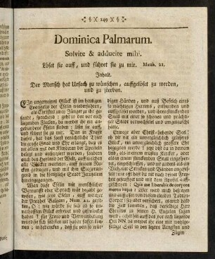 149-157, Am heiligen Palmsonntag