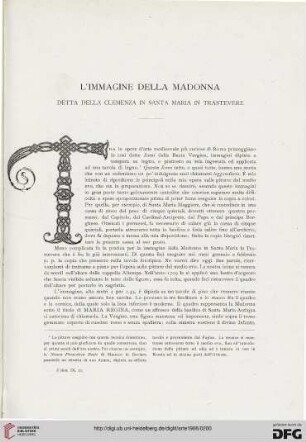 9: L' immagine della Madonna detta bella Clemenza in Santa Maria in Trastevere