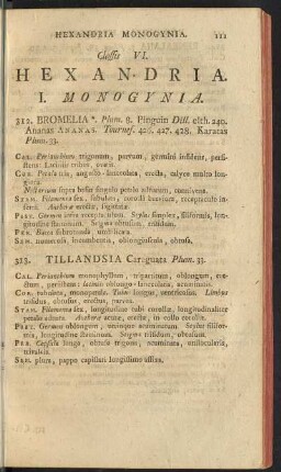 Classis VI. Hexandria.