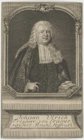 Bildnis des Johann Ulrich, Freyherr von Cramer