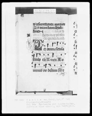 Glockendon-Missale — Initiale P(er omnia), Folio 20verso