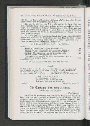 Die Tagfalter Schleswig=Holsteins.