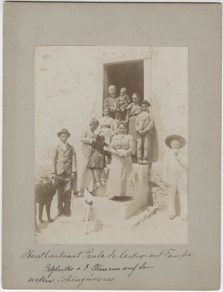 Lieutenant-Colonel Paula de Castro with her family, Karl von den Steinens' companion on the first Xingu journey in 1884