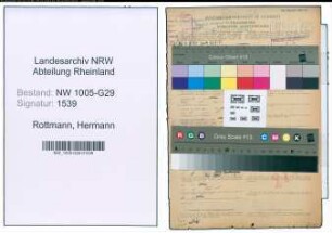 Entnazifizierung Hermann Rottmann , geb. 25.06.1899 (Bahnsekretaer)