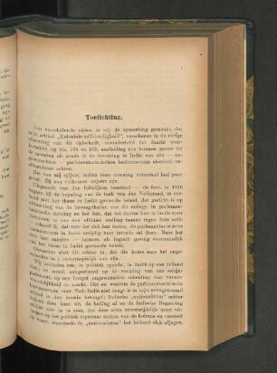 Toelichting, door D. G. Stibbe.