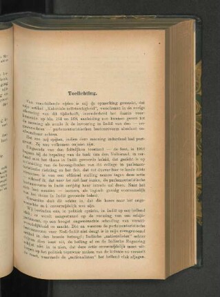 Toelichting, door D. G. Stibbe.