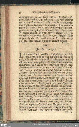 LIV. De la curiosité