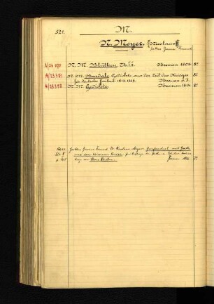 N. Meyer. Nicholaus.