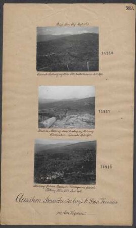 Blick auf Sulzern. Rechts im Vordergrund französ. Stellung Höhe 654