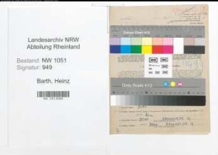 Entnazifizierung Heinz Barth , geb. 08.07.1905 (Anwalt)