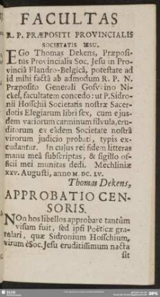 Approbatio Censoris