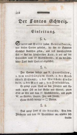 Der Canton Schweiz.