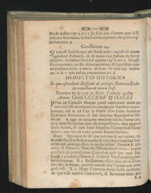 Deductio Historica.