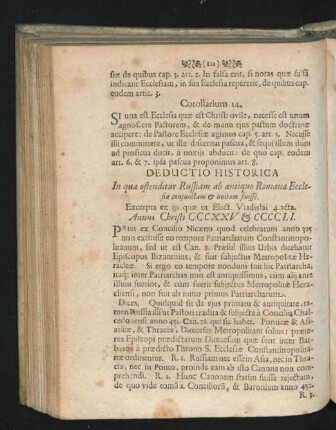Deductio Historica.