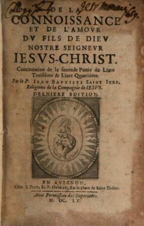 De La Connoissance Et De L'Amovr Dv Fils De Diev Nostre Seignevr Iesvs-Christ, 3,2,2/4