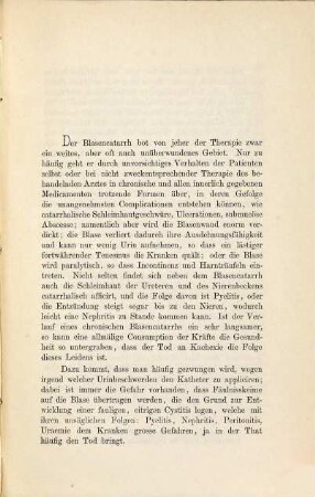 Zur chirurgischen Behandlung des Blasencatarrhs : Inaug.-Diss.