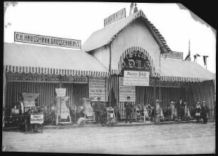 Hamburg. Saxonia Schrotmühlen der Firma C. H. Haussmann aus Großenhain auf der Wanderausstellung