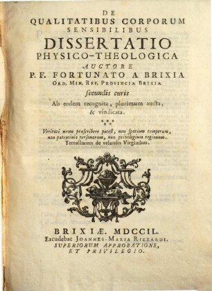 De qualitatibus corporum sensibilibus dissertatio physico-theologica