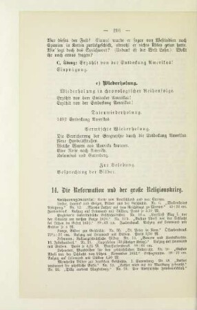14. Die Reformation und der große Religionskrieg