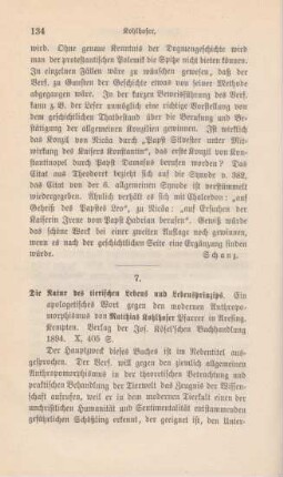 134-138 [Rezension] Kohlhofer, Matthias, Die Natur des tierischen Lebens und Lebensprinzips