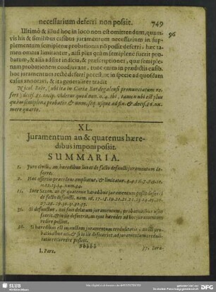 XL. Juramentum an & quatenus haeredibus imponi possit