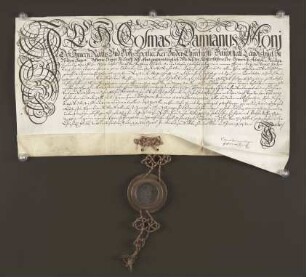 1727 Apr. 20. Empfehlungsbrief der Ratsapotheke Landshut für Heinrich Adolph Müller aus Rinteln.