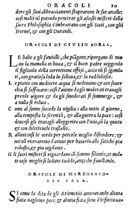 Oracoli Di Givlio Borla.