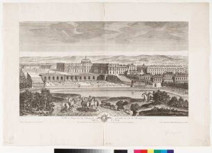 Vuë et Perspective du Château de Versailles du côté de l'Orangerie.