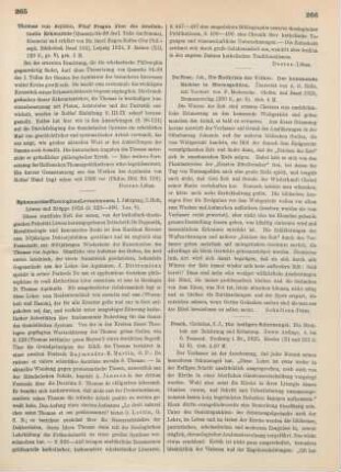 265-266 [Rezension] Ephemerides Theologicae Lovanienuses ; 1,3.1924