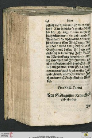 Das XXX. Capitel