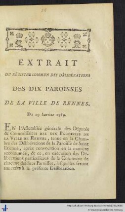 Extrait Du Régistre Commun Des Délibérations.