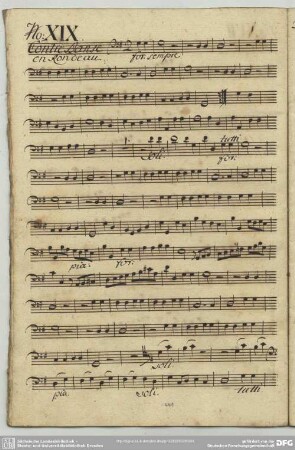 19. Anonymus, Contredanses, G-Dur