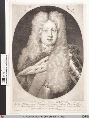 Bildnis Friedrich II., Herzog zu Sachsen-Gotha u. Altenburg (reg. 1691-1732)